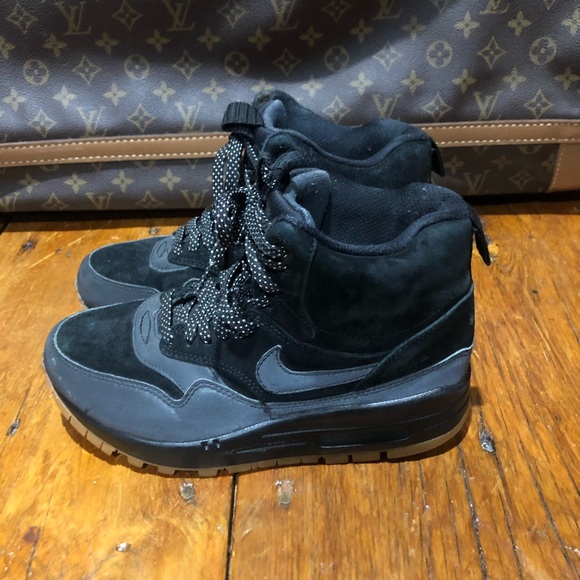 Nike Air Max 1 Mid Sneakerboot 685267-003 - Picture 4 of 8